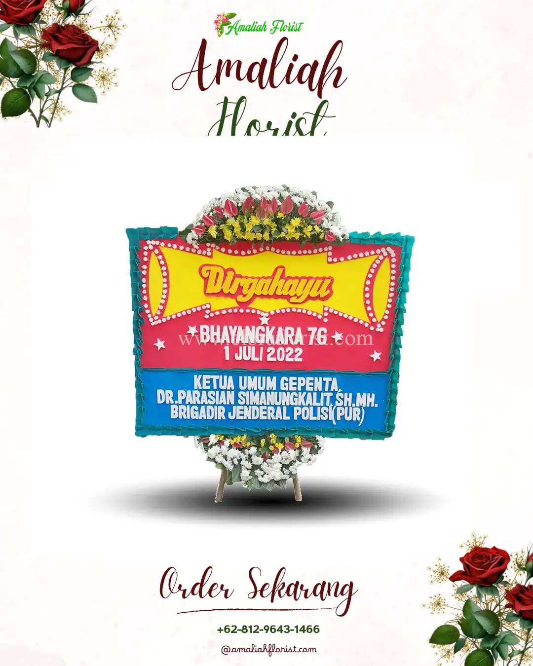 Papan Bunga HUT Ulang Tahun Curugbadak